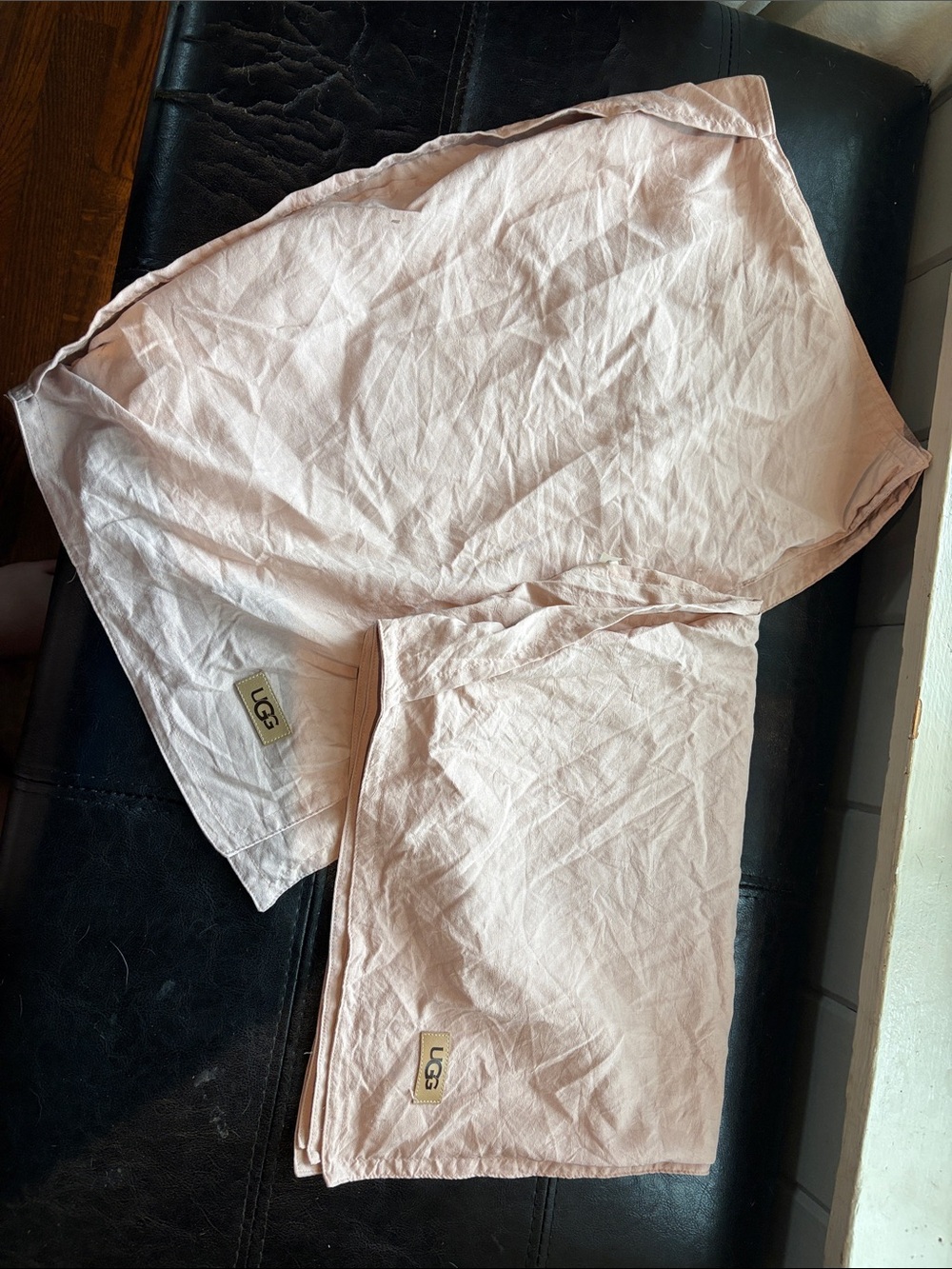 UGG Pale Pink Cotton Pillow Case
